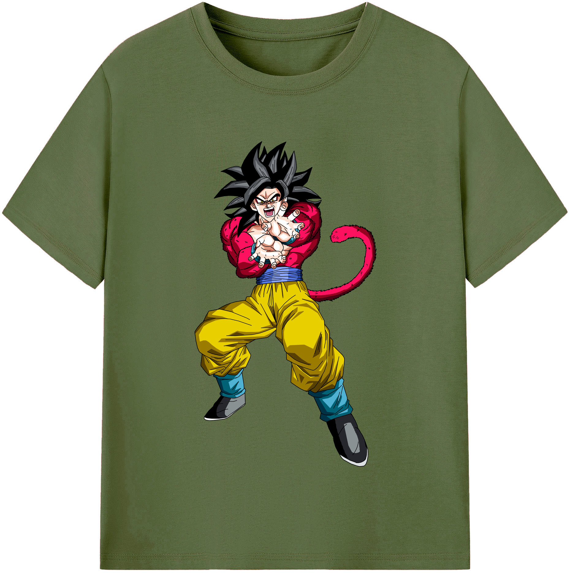 （画像用） ドラゴンボール 孫悟空（そん ごくう）Son Goku カカロット DRAGON BALL Kakarotto 綿100％半袖Tシャツ（フロントプリント）